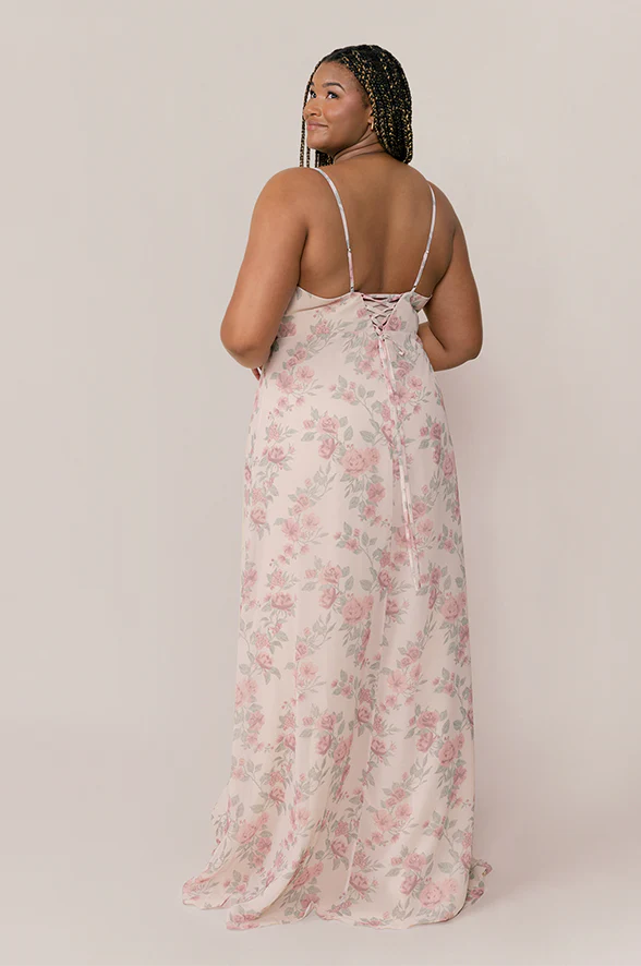 Ember Chiffon Floral Print Dress | Made To Order - Image 21