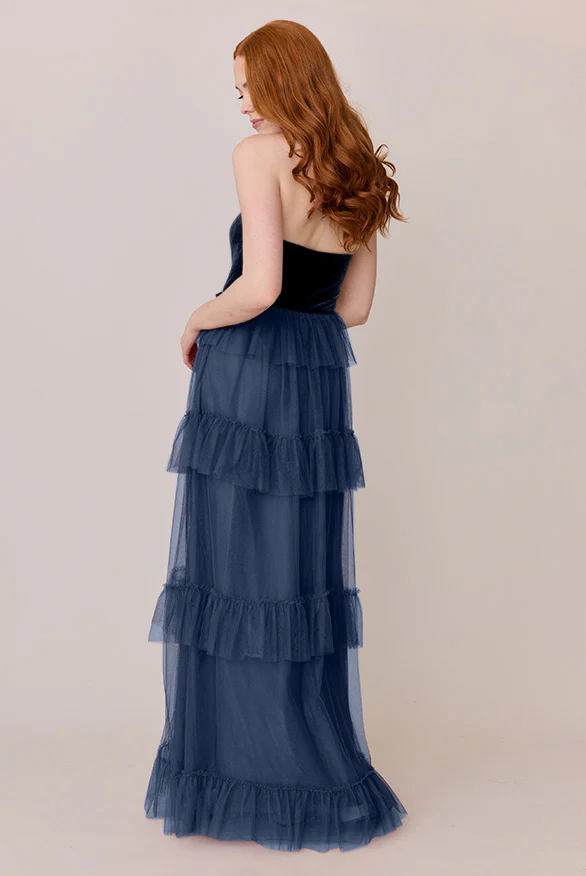 Frankie Convertible Velvet + Tulle Dress | Made To Order - Image 26