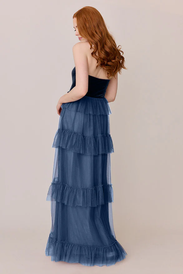Frankie Convertible Velvet + Tulle Dress | Made To Order - Image 28