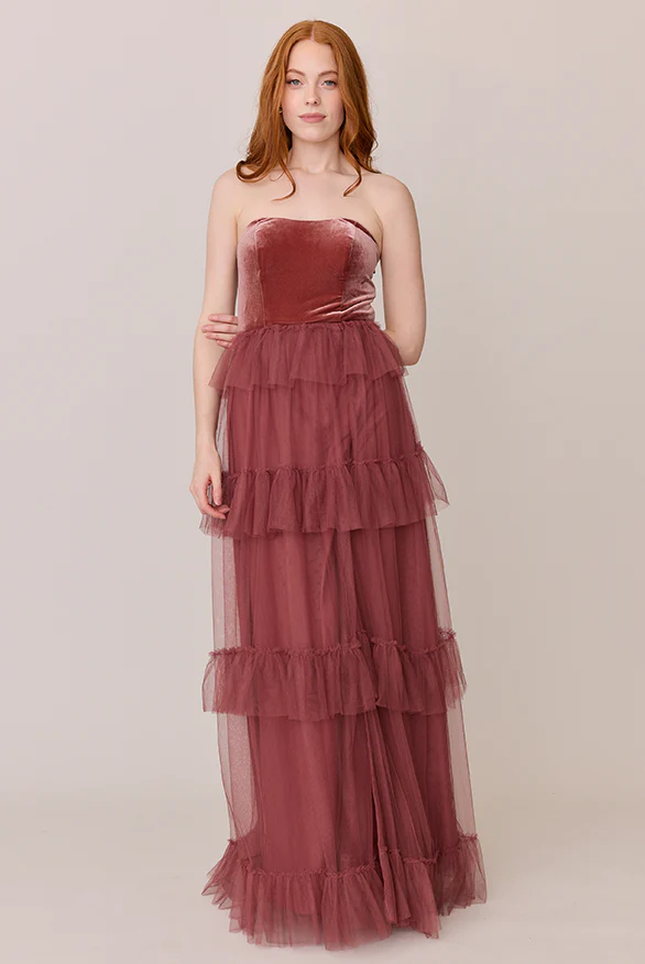 Frankie Convertible Velvet + Tulle Dress | Made To Order - Image 3