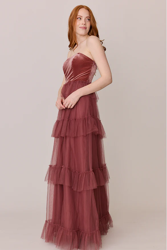 Frankie Convertible Velvet + Tulle Dress | Made To Order - Image 4