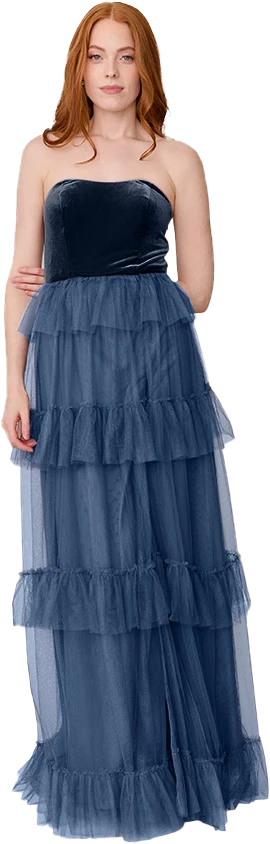 Frankie Convertible Velvet + Tulle Dress | Made To Order - Image 44