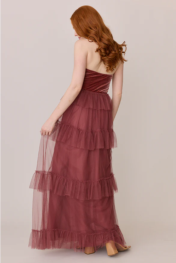 Frankie Convertible Velvet + Tulle Dress | Made To Order - Image 5