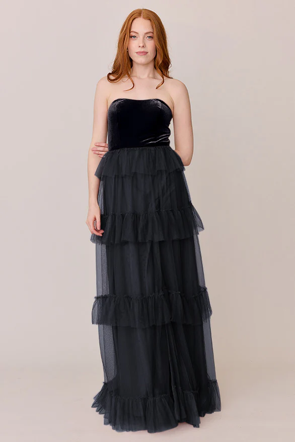 Frankie Convertible Velvet + Tulle Dress | Made To Order - Image 9