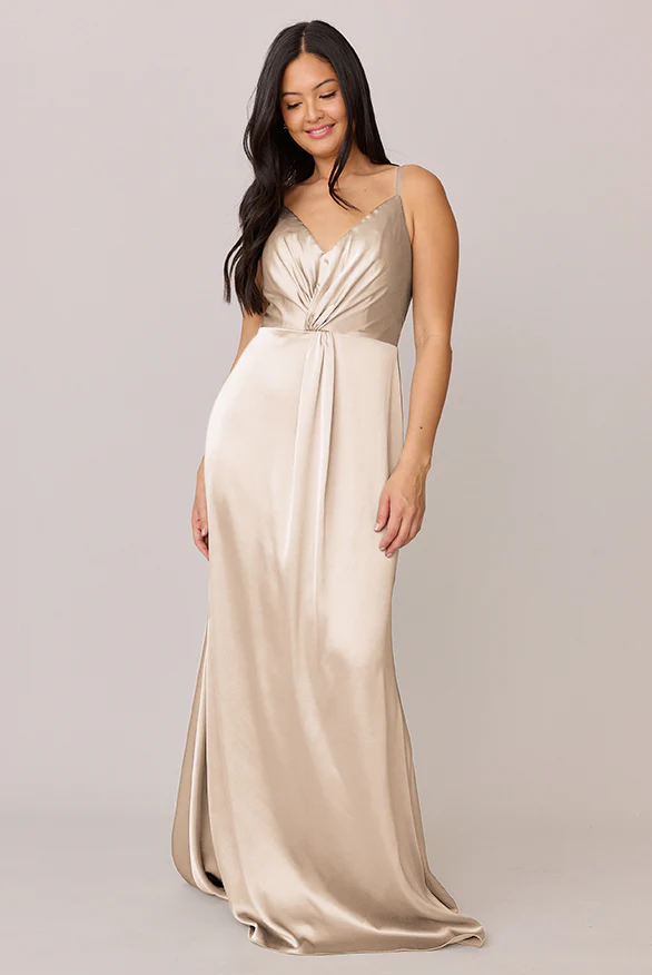 Giada Satin Dress | Made To Order - Image 44