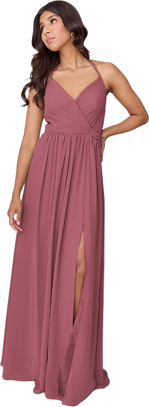 Hannah Chiffon Faux Wrap Dress | Made To Order - Image 41