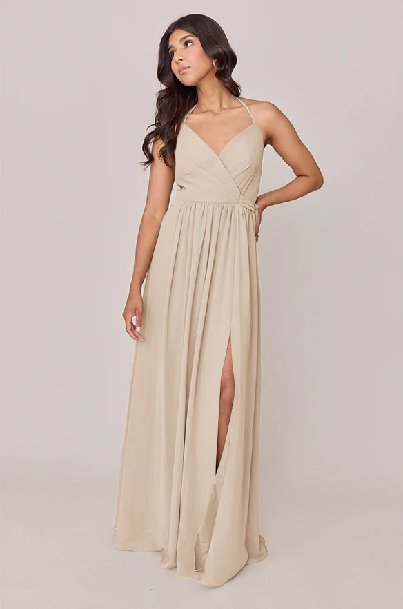Hannah Chiffon Faux Wrap Dress | Made To Order - Image 61
