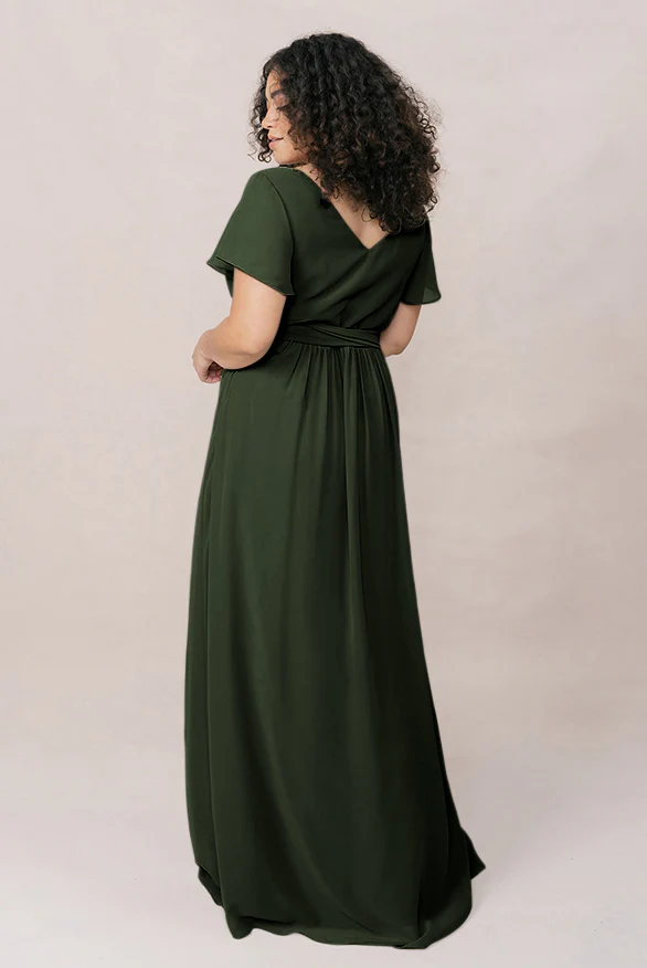Harper Chiffon Faux Wrap Dress | Made To Order - Image 28