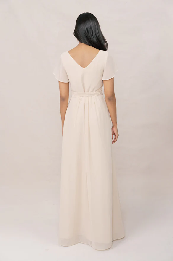 Harper Chiffon Faux Wrap Dress | Made To Order - Image 4