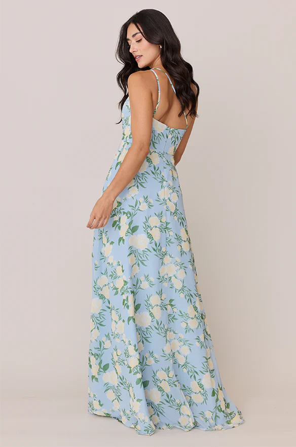 Inez Chiffon Floral Print Dress | Made To Order - Image 22