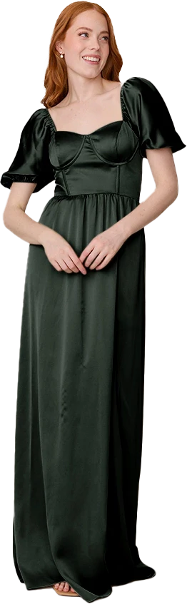 Isabella Satin Dress | Made To Order - Image 119