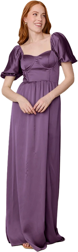 Isabella Satin Dress | Made To Order - Image 121