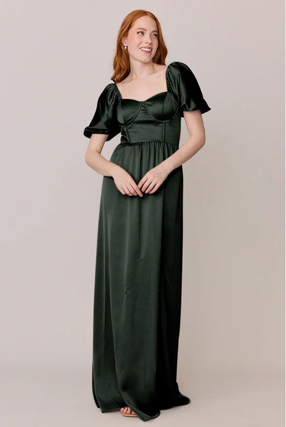 Isabella Satin Dress | Made To Order - Image 26