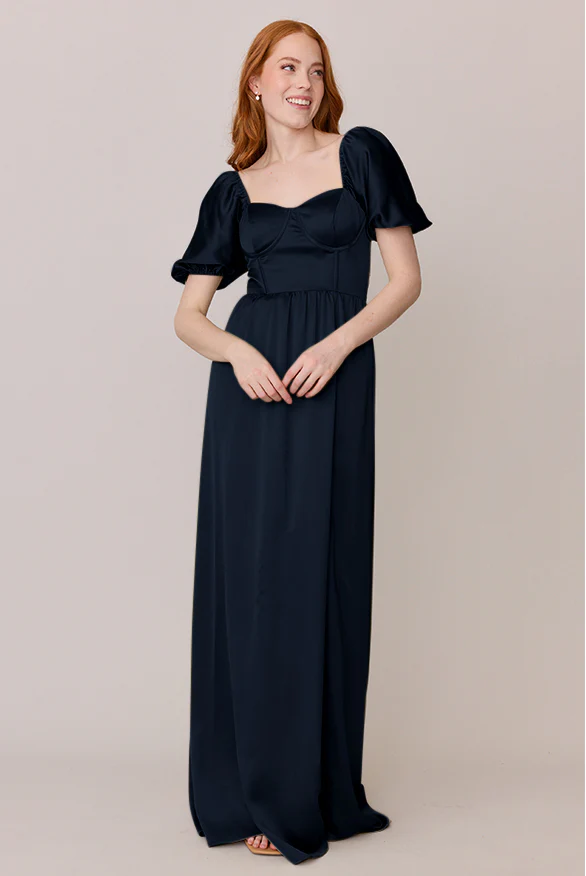 Isabella Satin Dress | Made To Order - Image 66