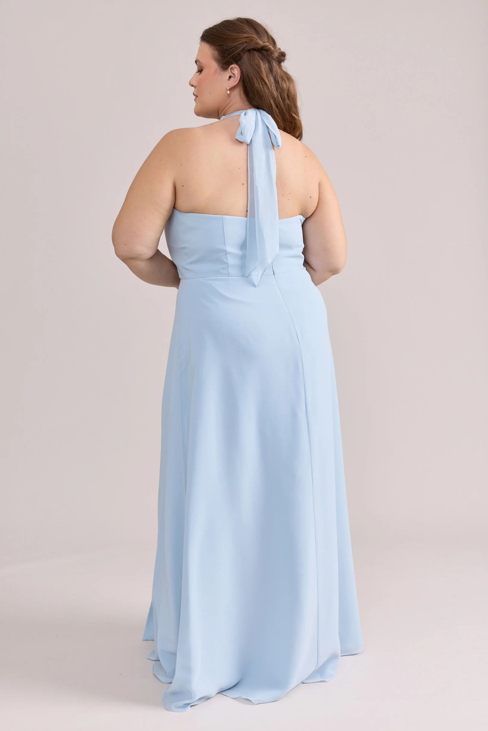 Isla Chiffon Dress | Ready To Ship | Sky Blue - Image 2