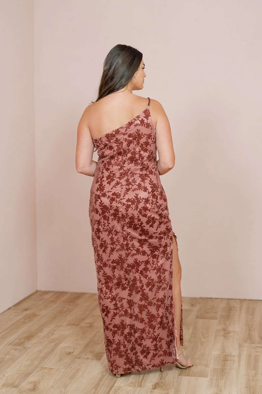 Jade Floral Burnout Velvet Dress | Made To Order - Image 10