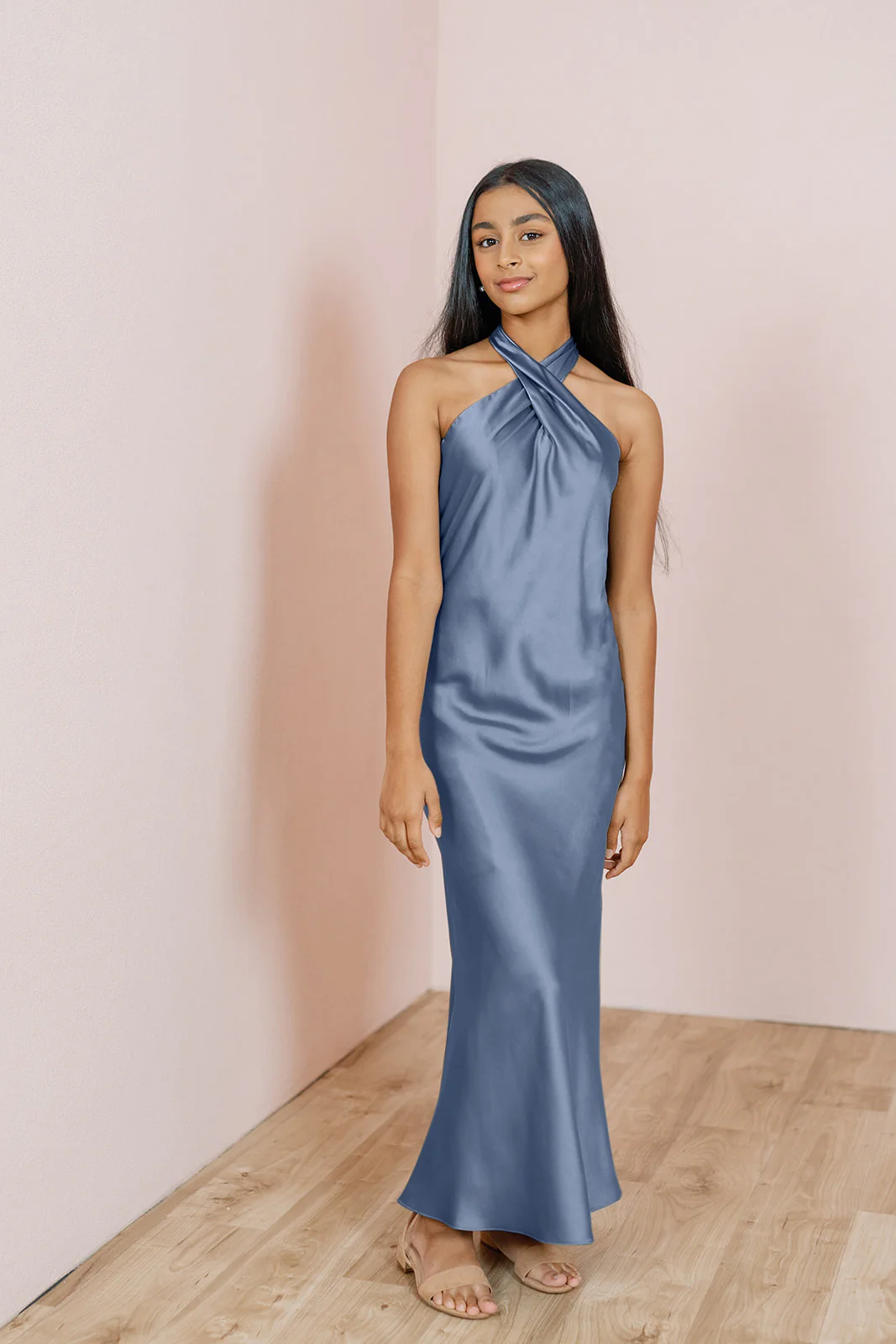 Juniors Athena Satin Dress | Made To Order - Image 13