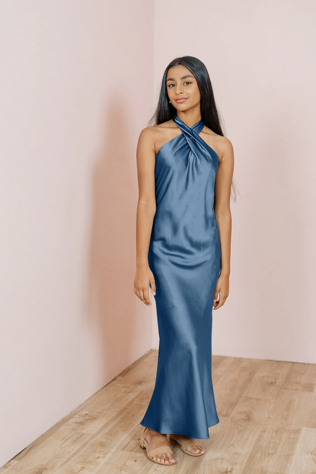 Juniors Athena Satin Dress | Made To Order - Image 17
