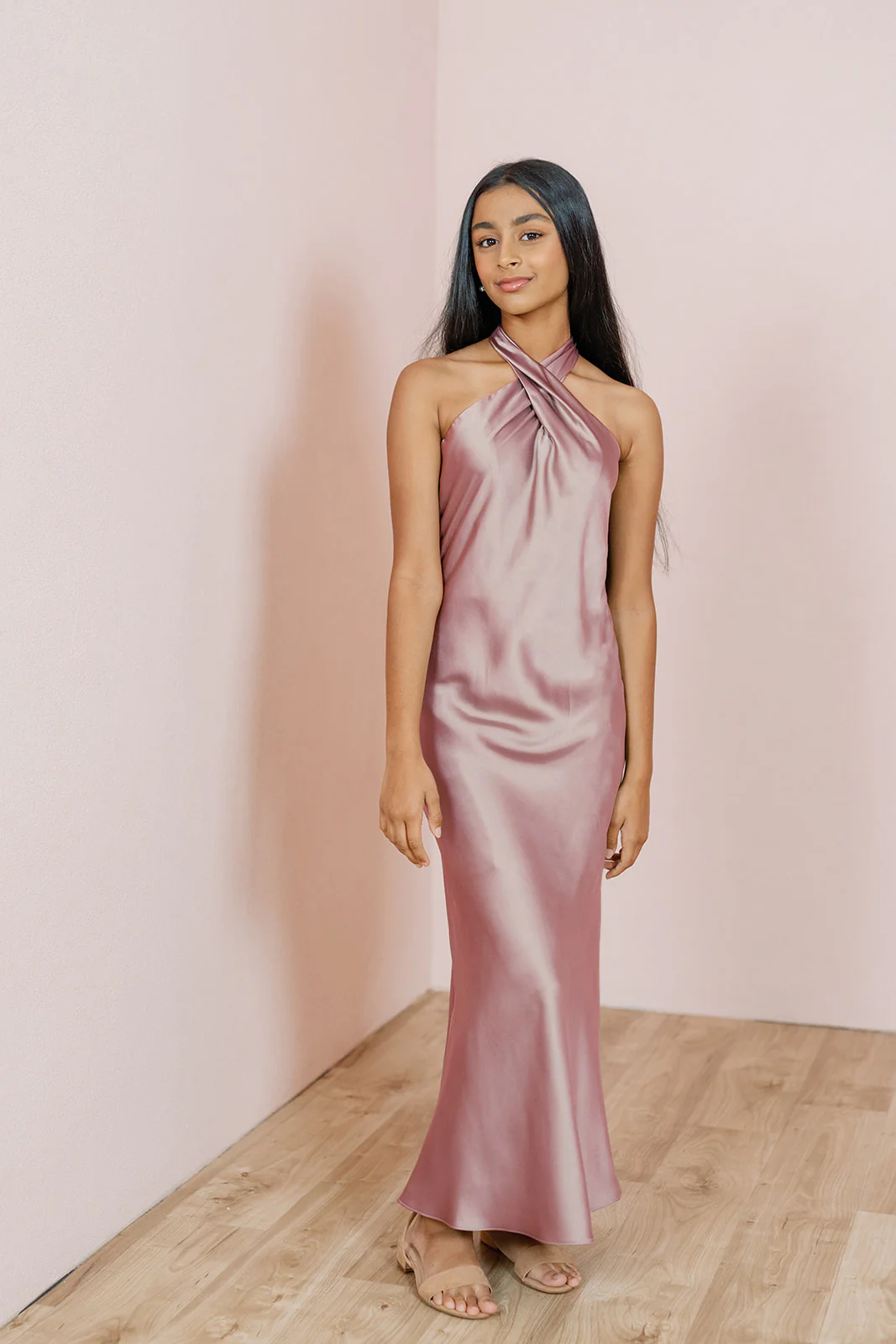 Juniors Athena Satin Dress | Made To Order - Image 18