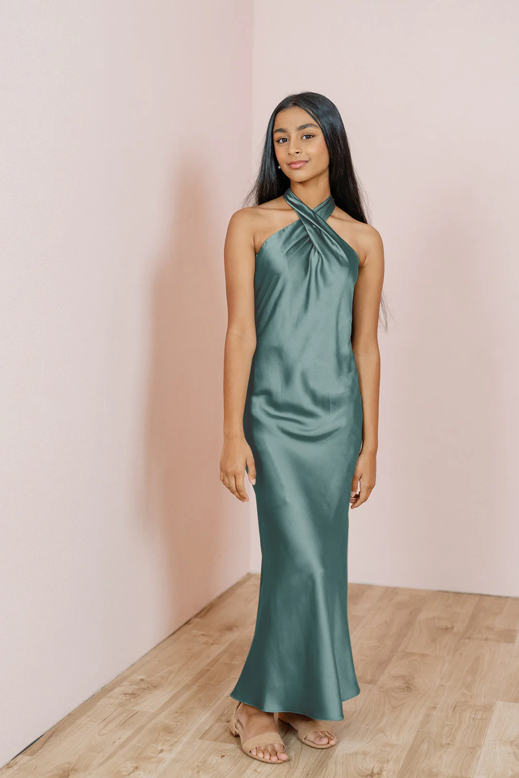 Juniors Athena Satin Dress | Made To Order - Image 19
