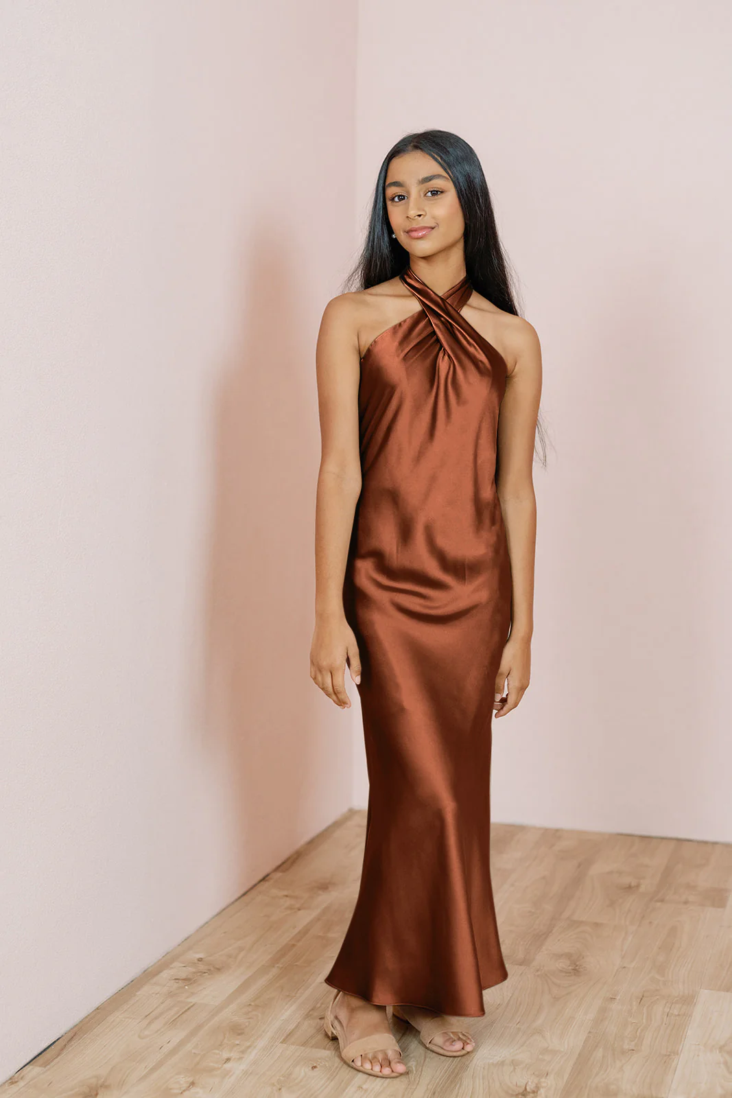 Juniors Athena Satin Dress | Made To Order - Image 20