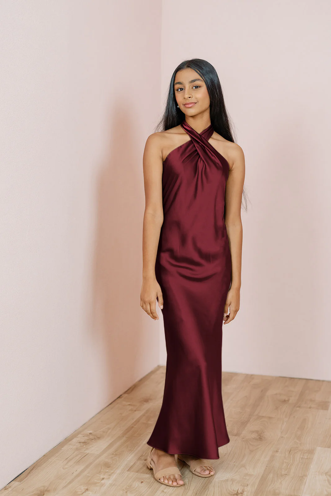 Juniors Athena Satin Dress | Made To Order - Image 26