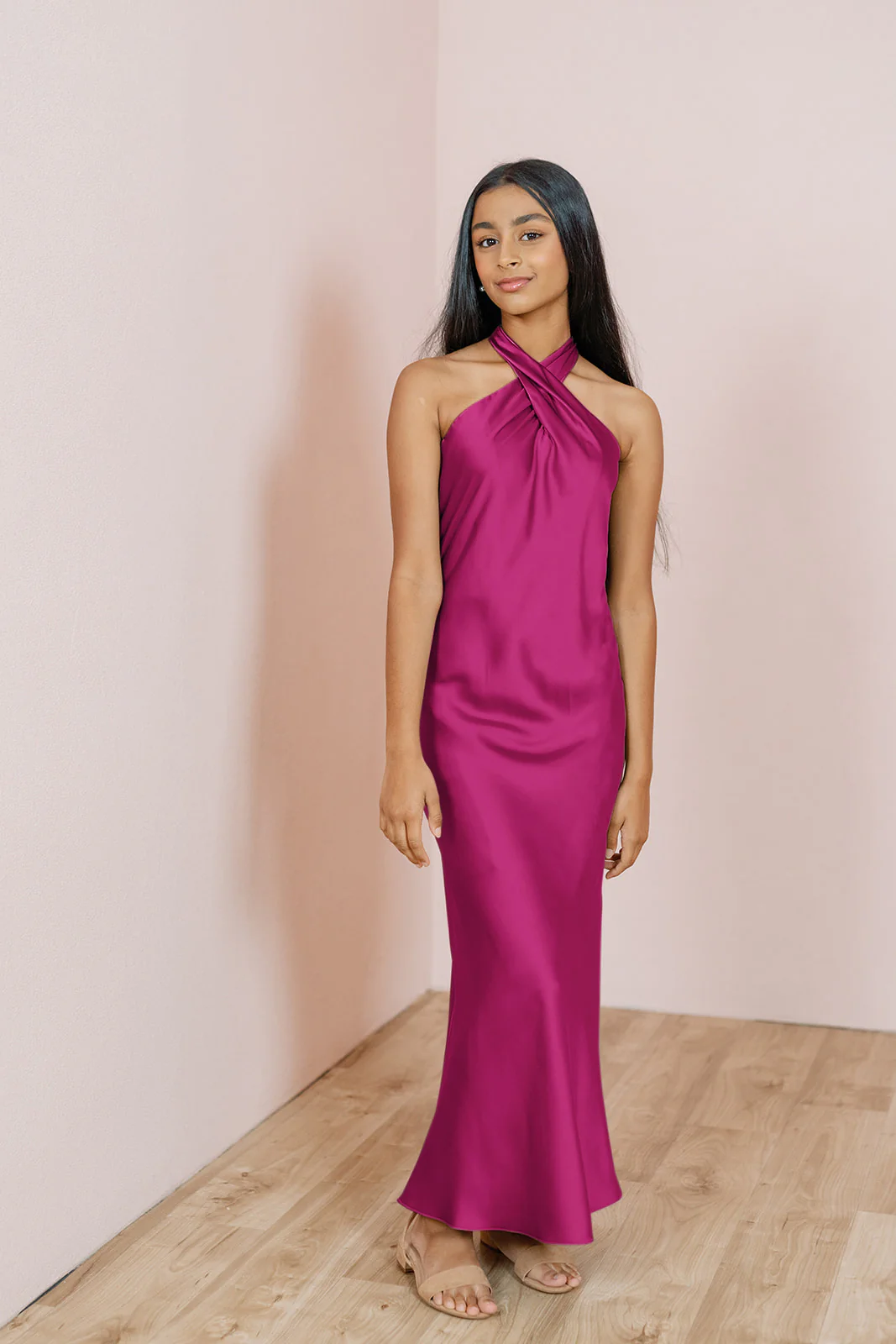 Juniors Athena Satin Dress | Made To Order - Image 31