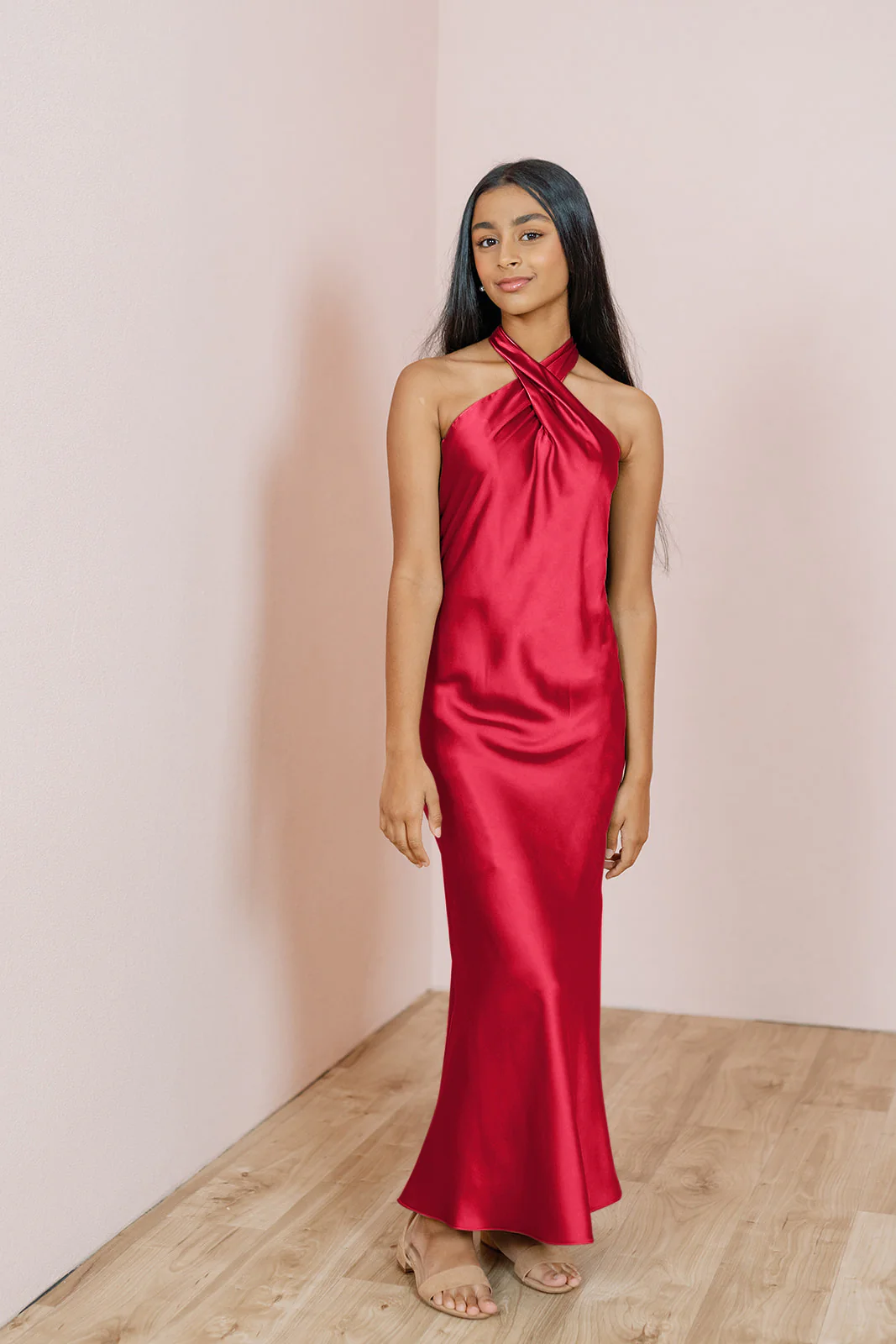 Juniors Athena Satin Dress | Made To Order - Image 35