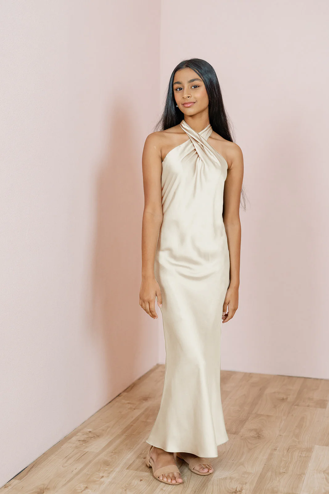 Juniors Athena Satin Dress | Made To Order - Image 49