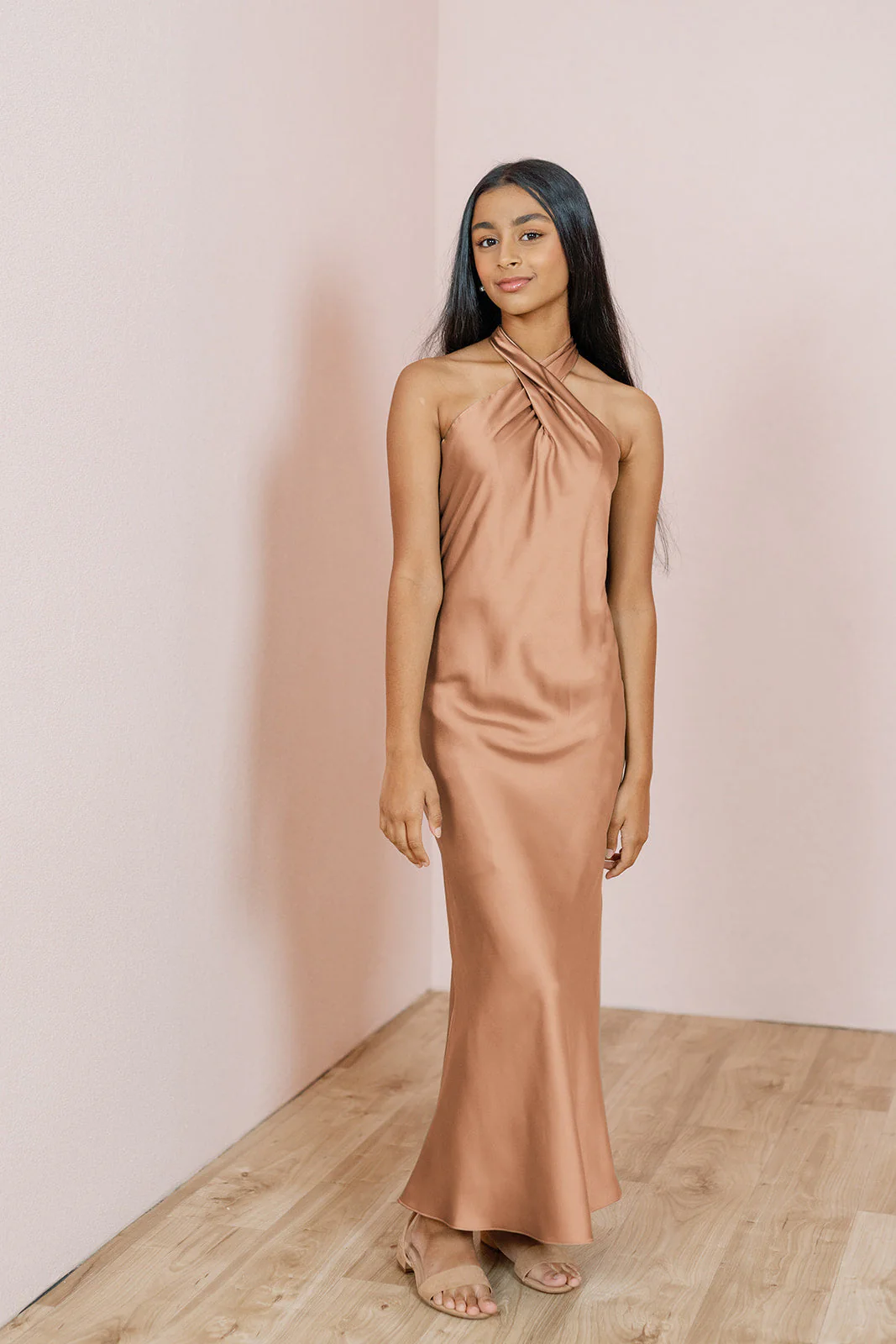 Juniors Athena Satin Dress | Made To Order - Image 52