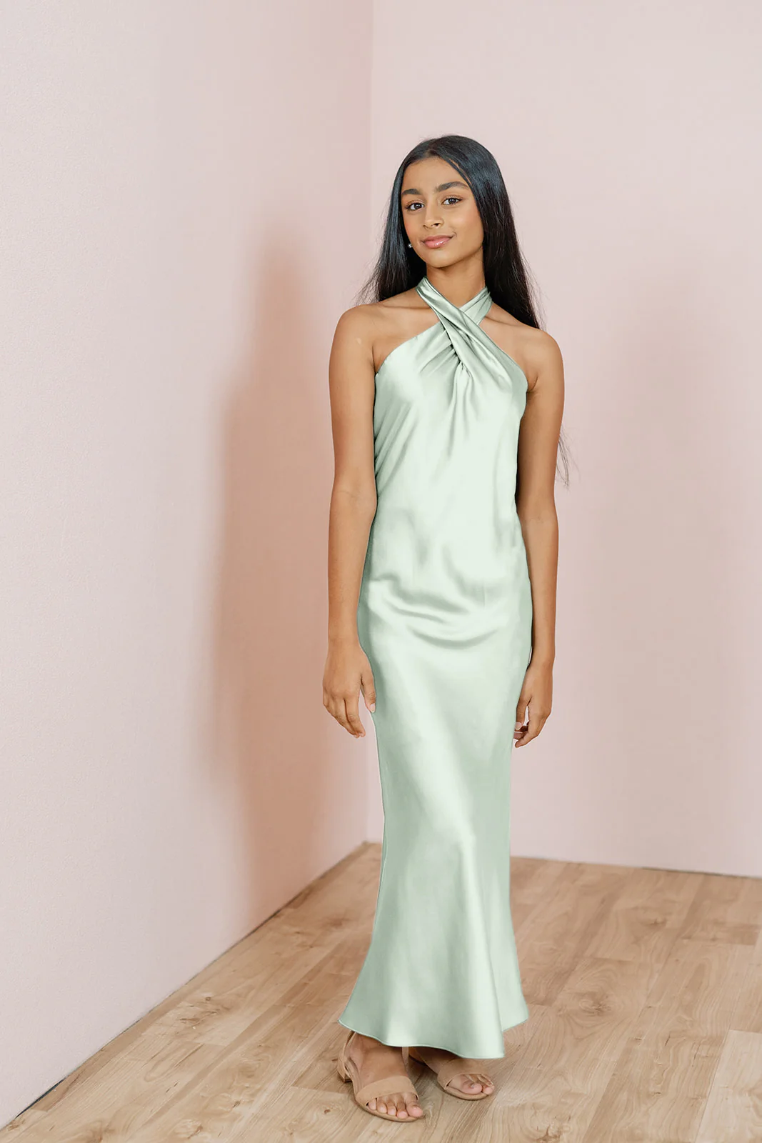 Juniors Athena Satin Dress | Made To Order - Image 53
