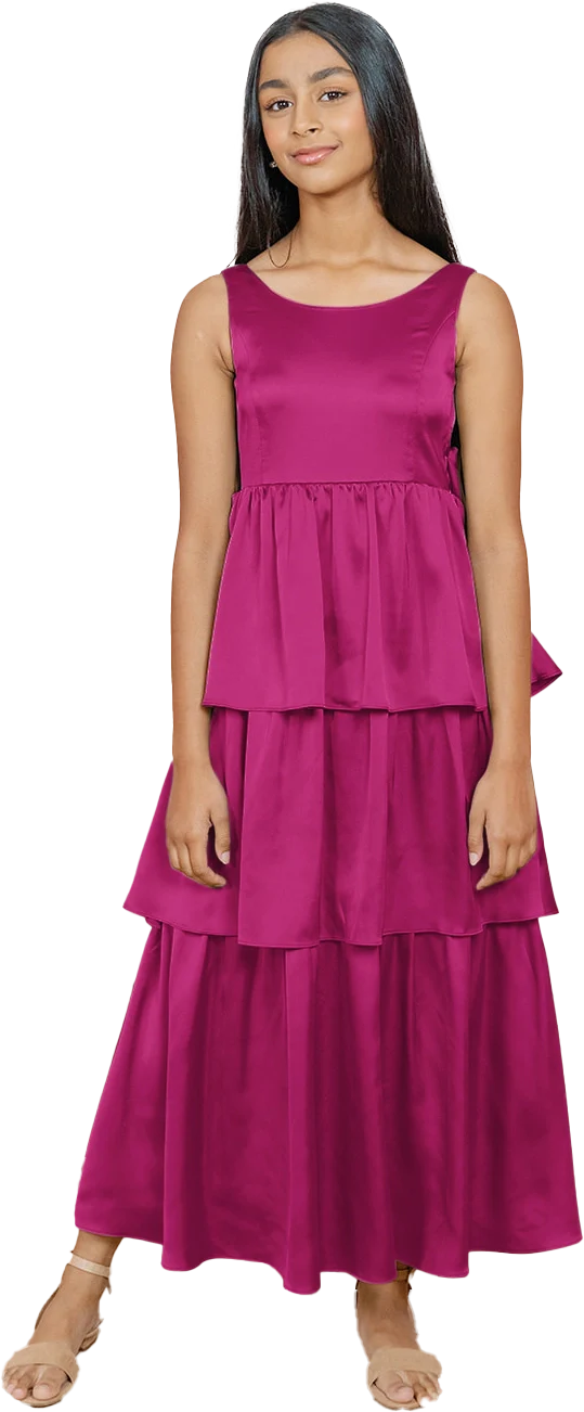 Juniors Georgia Satin Dress | Made To Order - Image 71