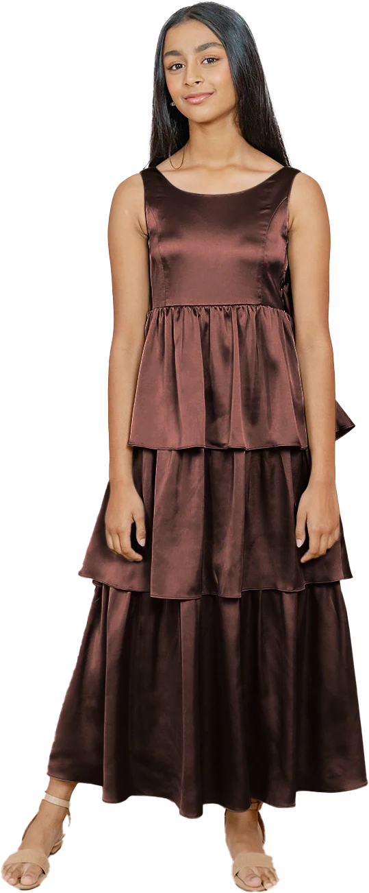 Juniors Georgia Satin Dress | Made To Order - Image 80