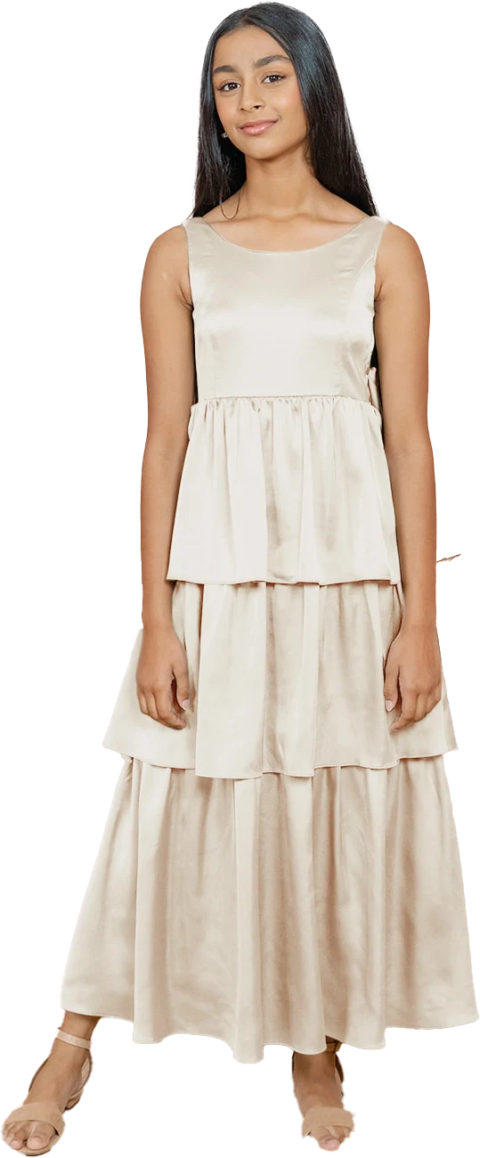 Juniors Georgia Satin Dress | Made To Order - Image 85