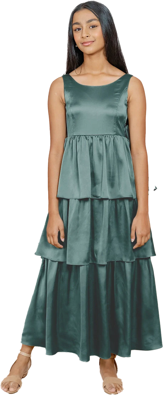 Juniors Georgia Satin Dress | Made To Order - Image 93