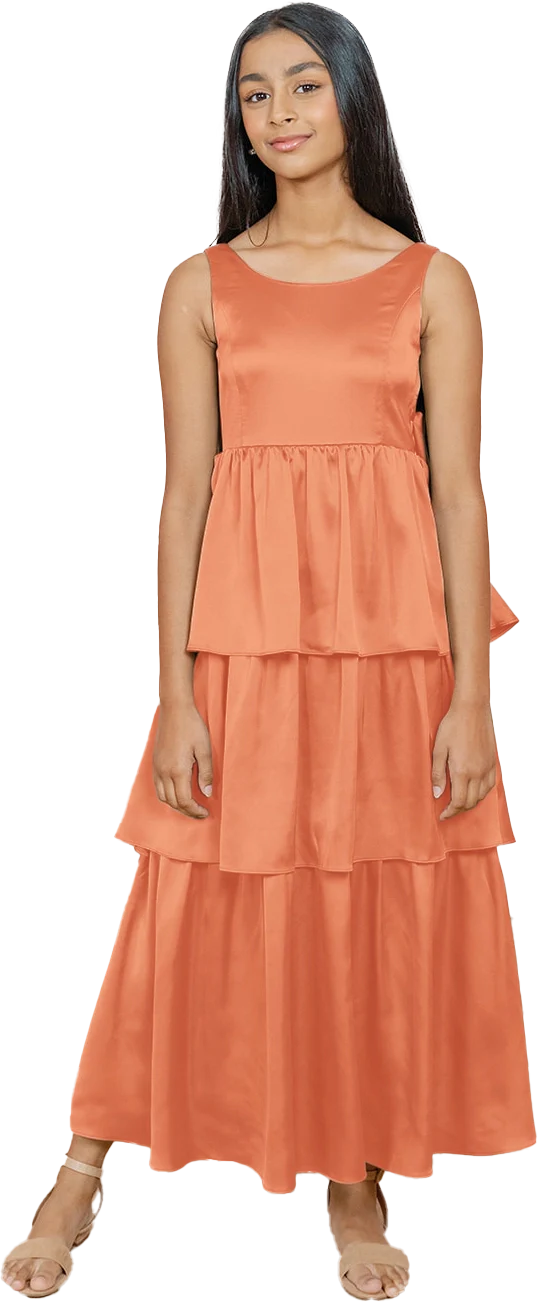 Juniors Georgia Satin Dress | Made To Order - Image 99
