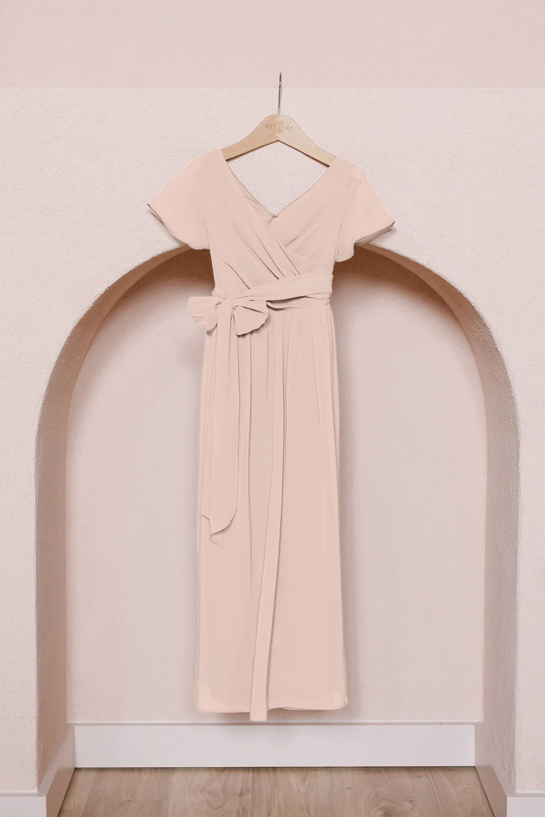 Juniors Harper Chiffon Faux Wrap Dress | Made To Order - Image 26