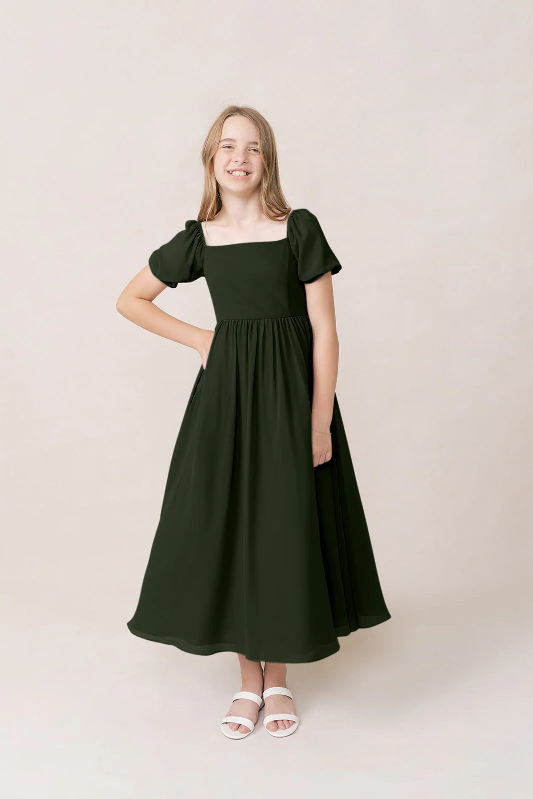 Juniors Maeve Chiffon Dress | Made To Order - Image 24