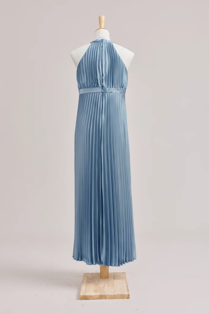 Juniors Mazie Satin Pleated Dress | Made To Order - Image 102