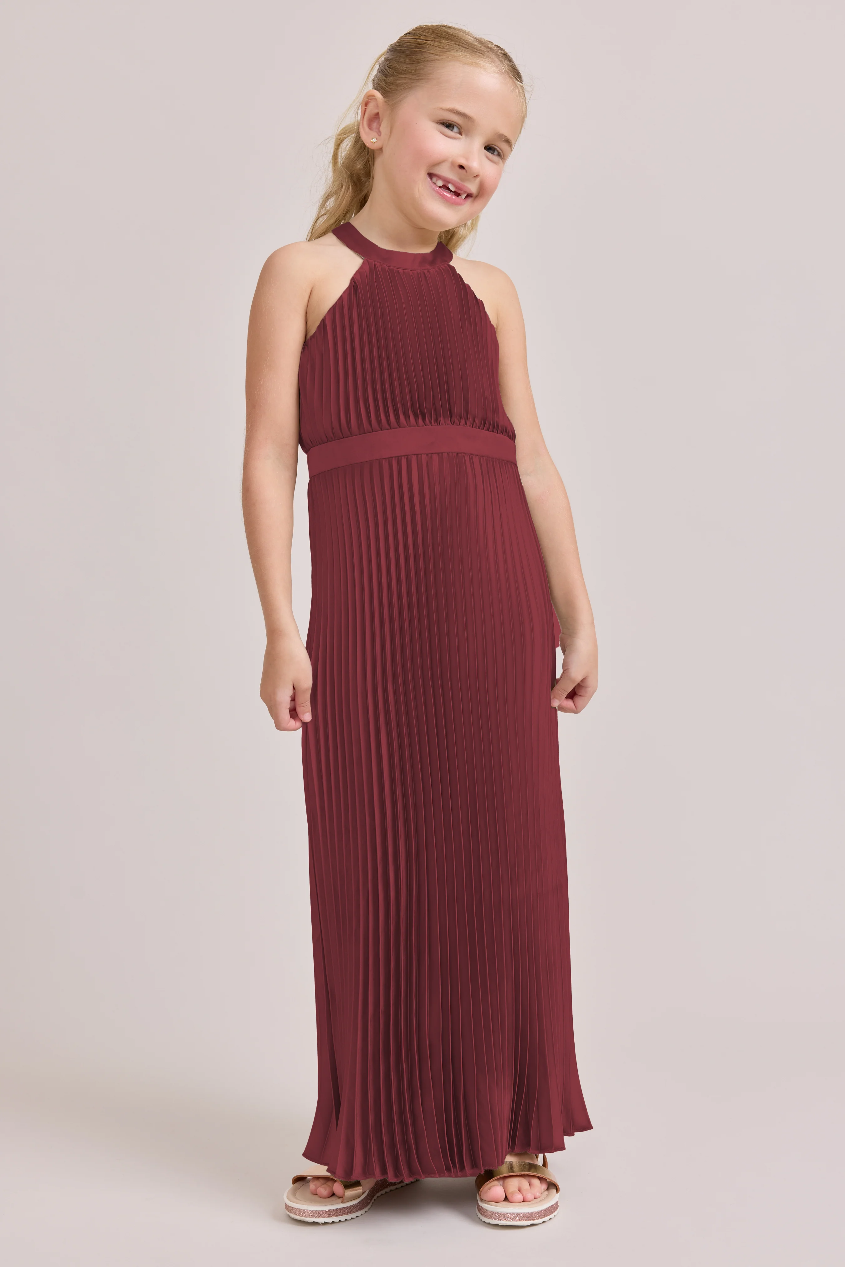 Juniors Mazie Satin Pleated Dress | Made To Order - Image 57