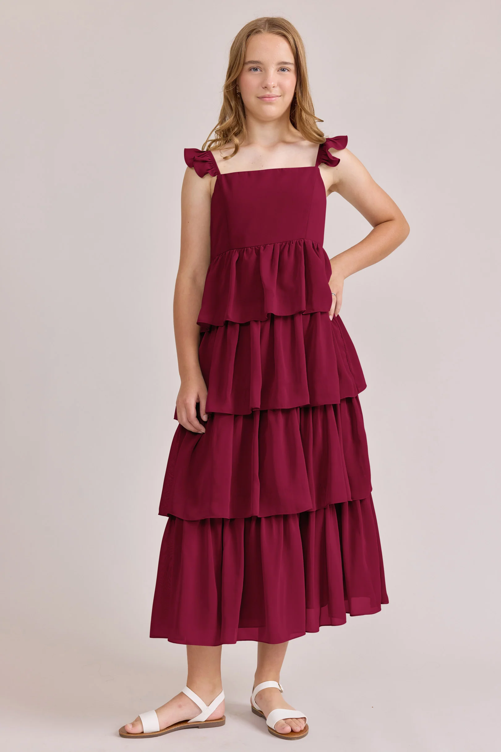 Juniors Poppy Chiffon Dress | Made To Order - Image 32