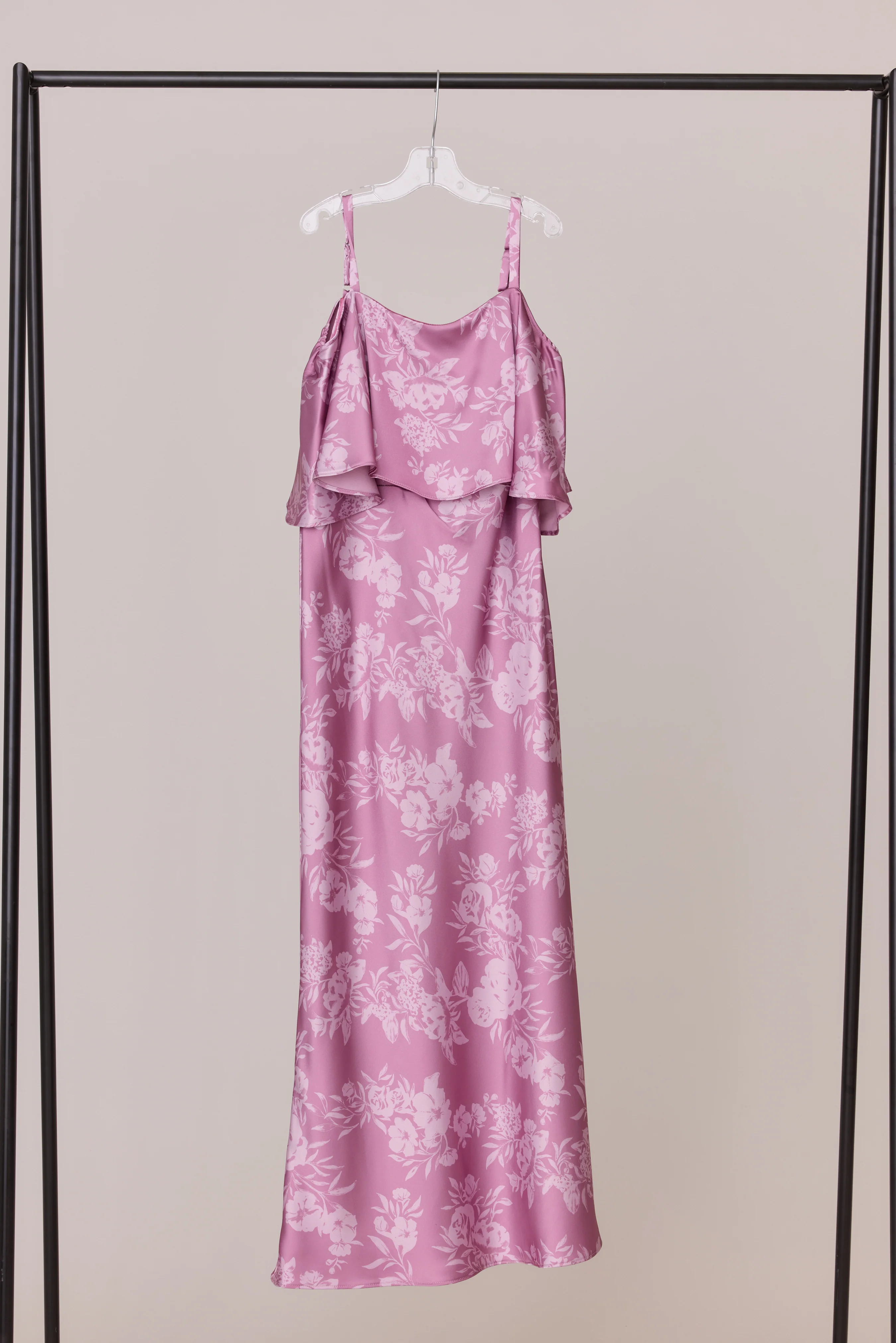 Juniors Riley Convertible Satin Floral Print Dress | Made To Order - Image 24
