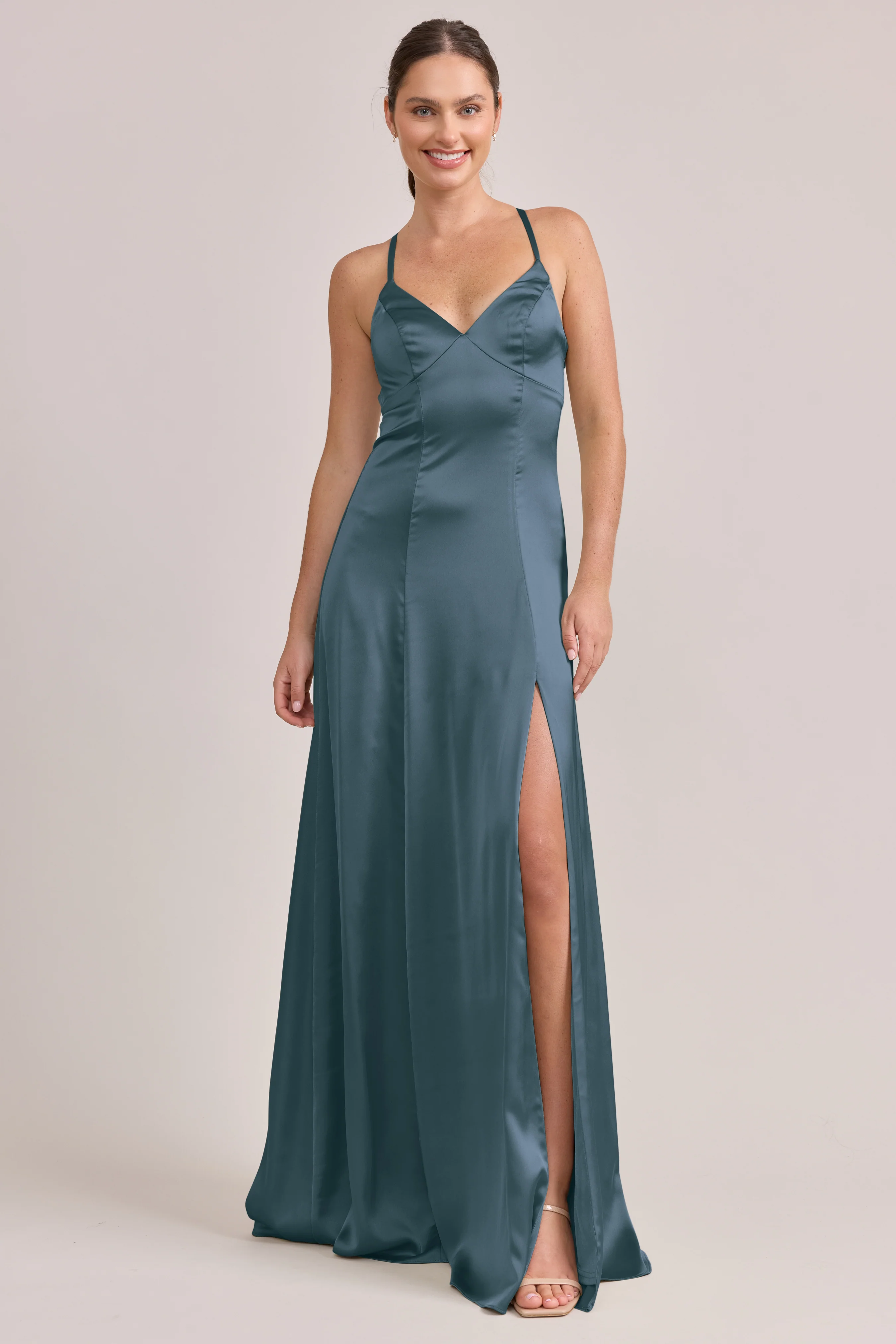 Karsyn Satin Dress | Made To Order - Image 49