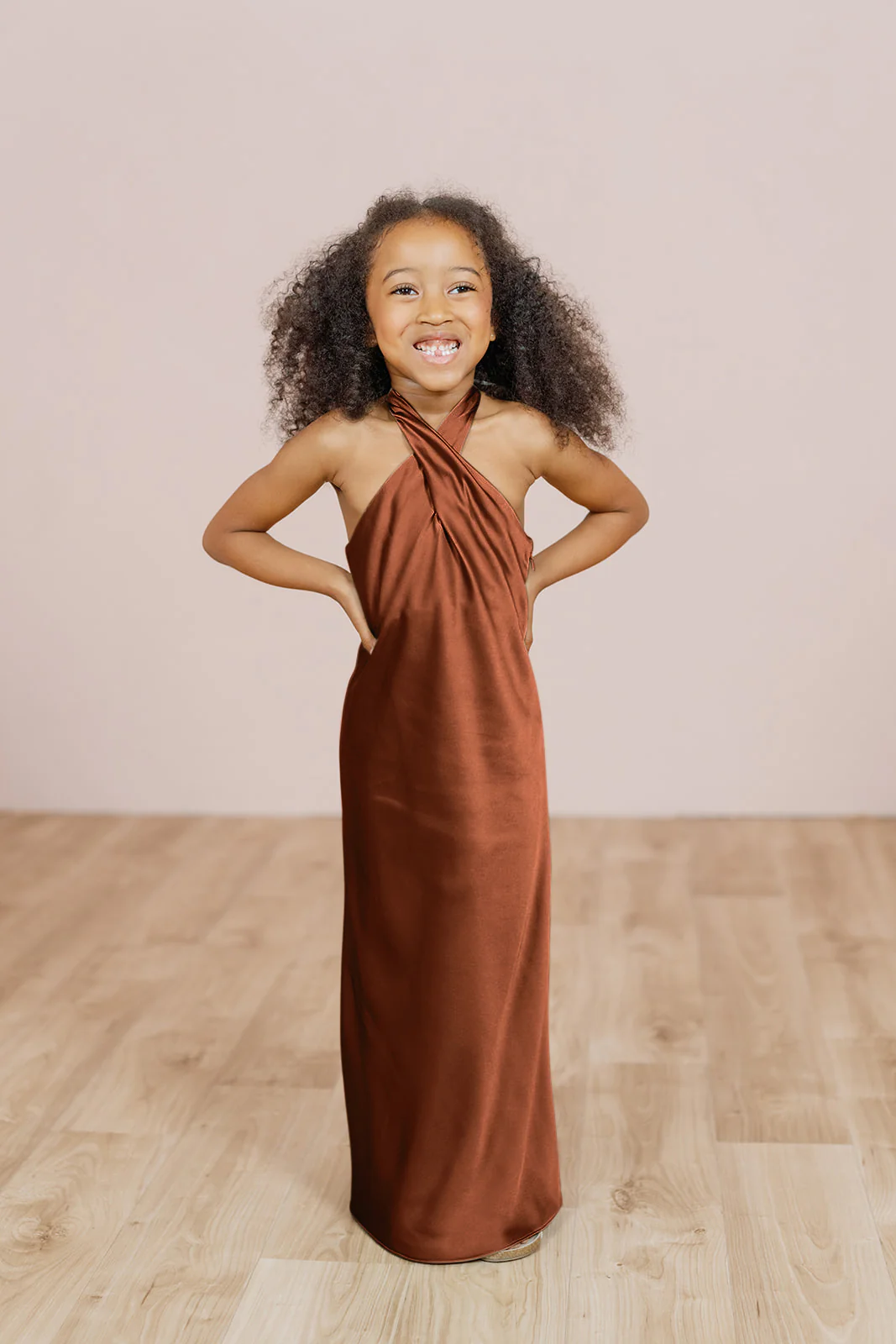 Kids Athena Satin Dress | Made To Order - Image 23