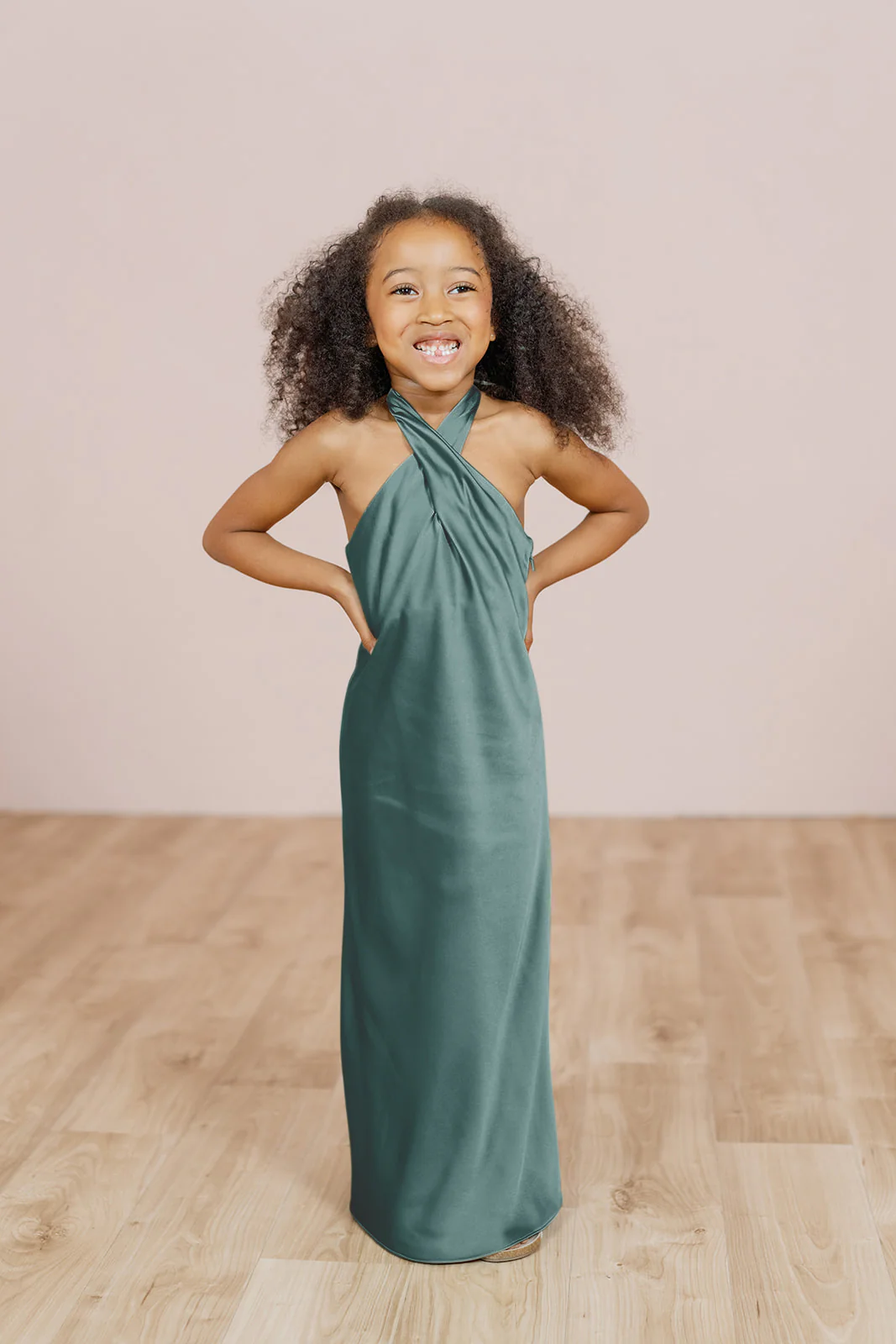 Kids Athena Satin Dress | Made To Order - Image 28