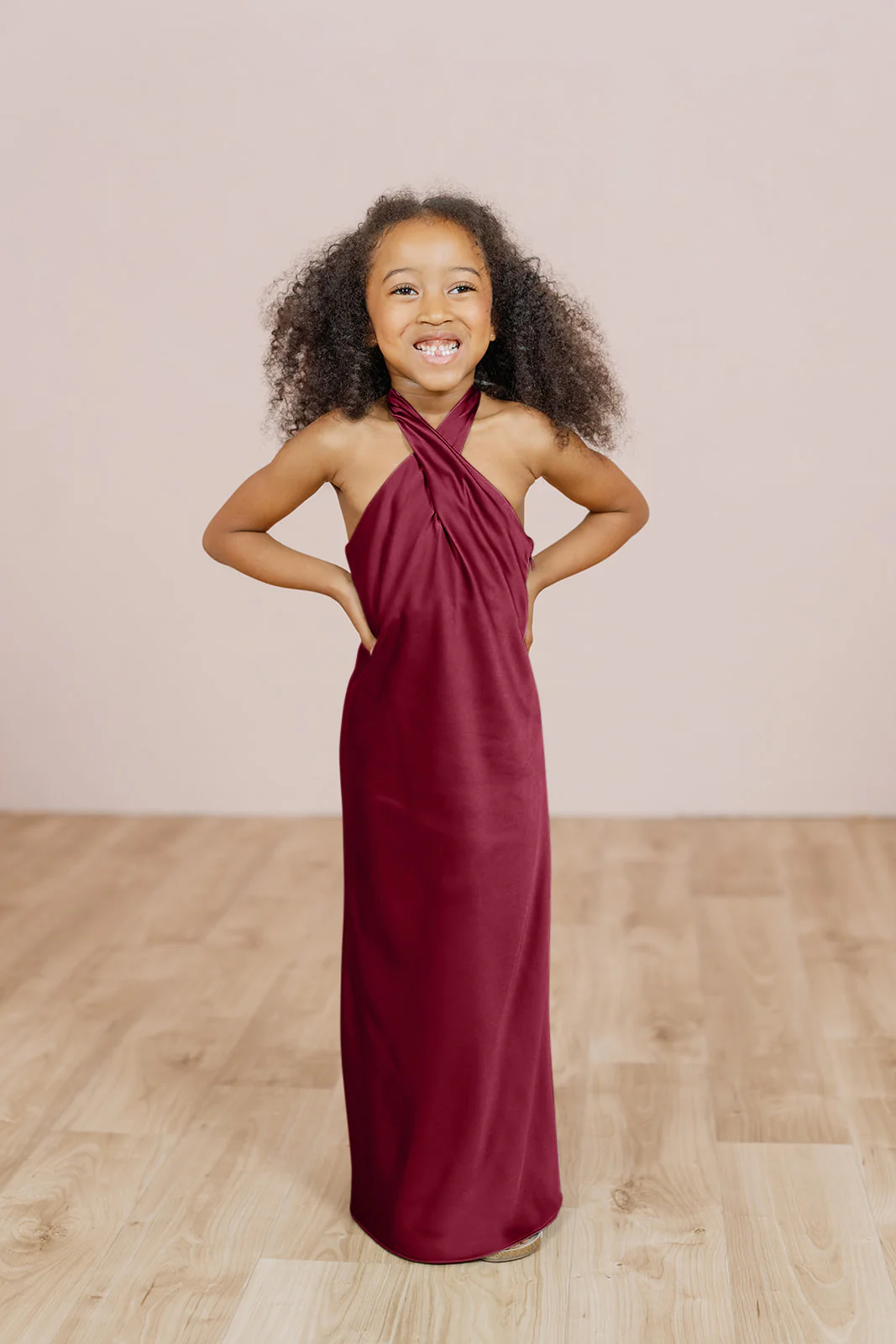 Kids Athena Satin Dress | Made To Order - Image 44