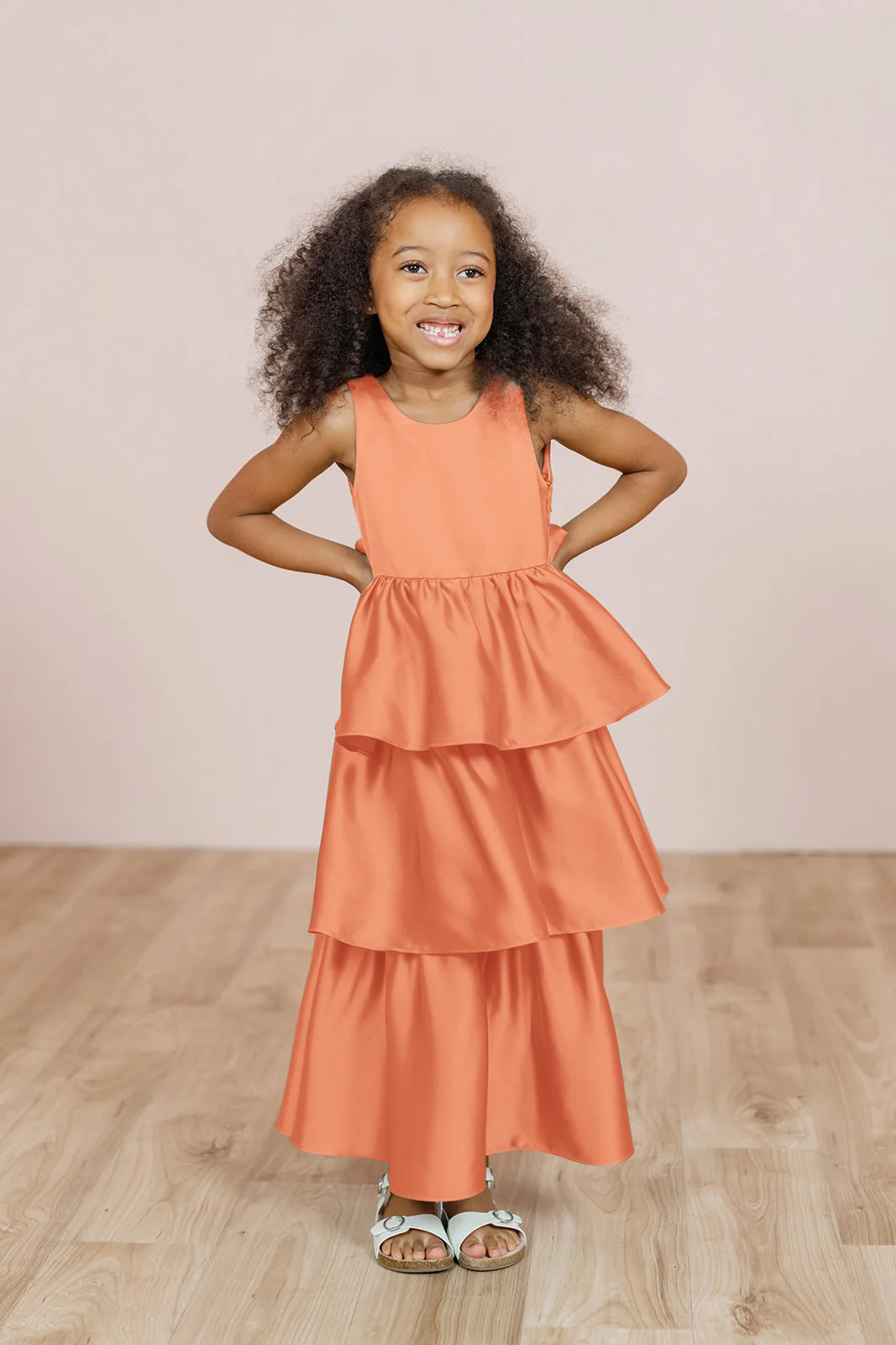 Kids Georgia Satin Dress | Made To Order - Image 42