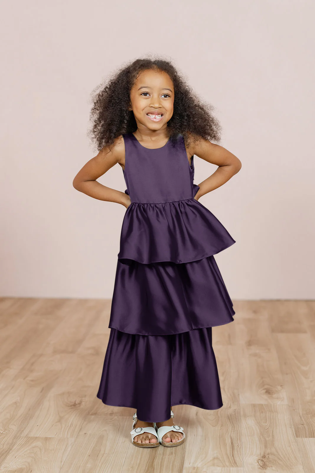 Kids Georgia Satin Dress | Made To Order - Image 45