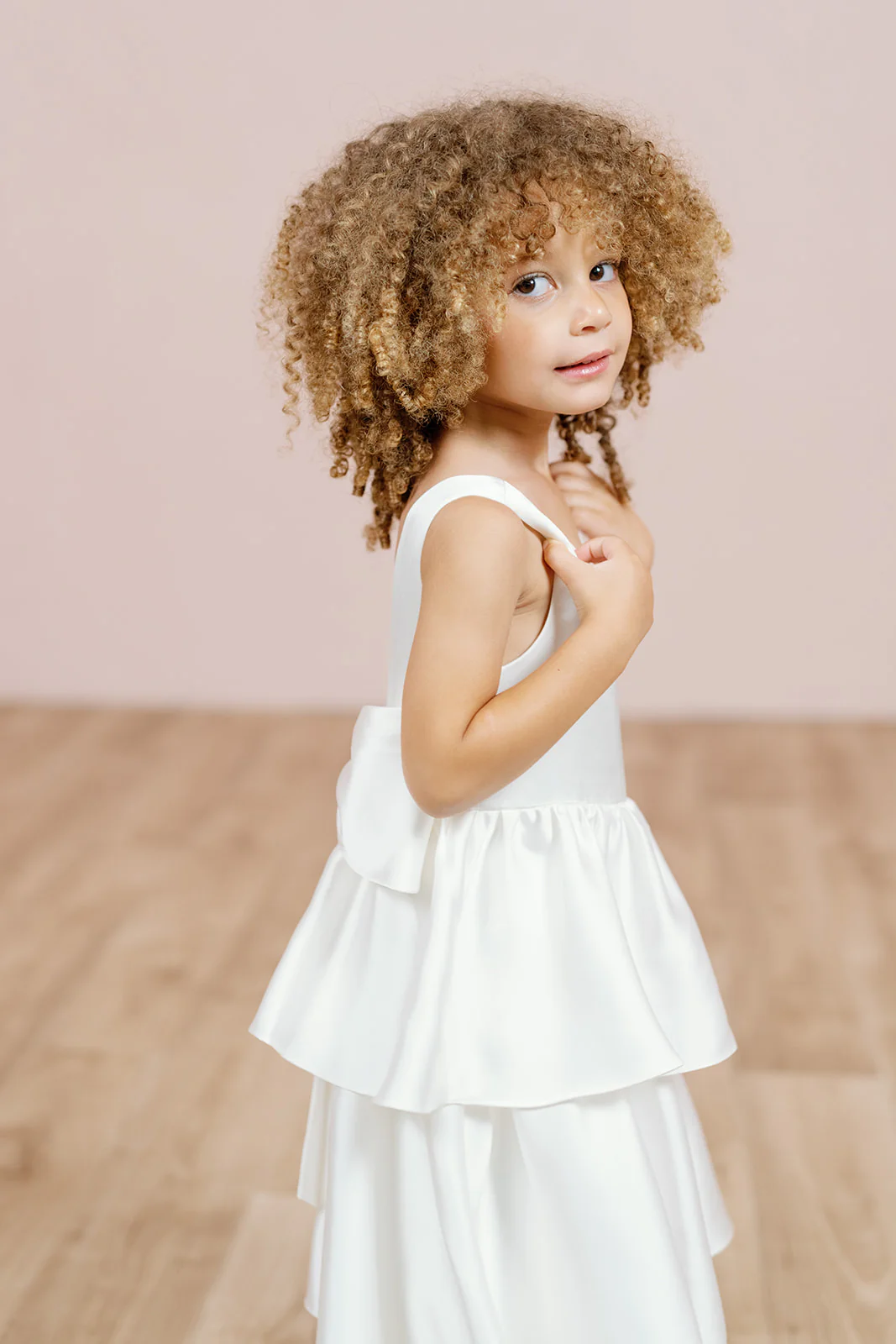 Kids Georgia Satin Dress | Made To Order - Image 6