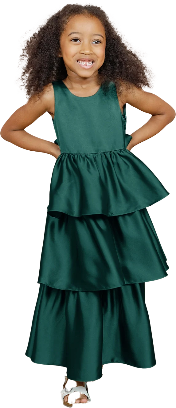 Kids Georgia Satin Dress | Made To Order - Image 71